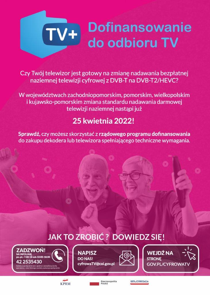 Plakat zmiana nadawania -DVBT